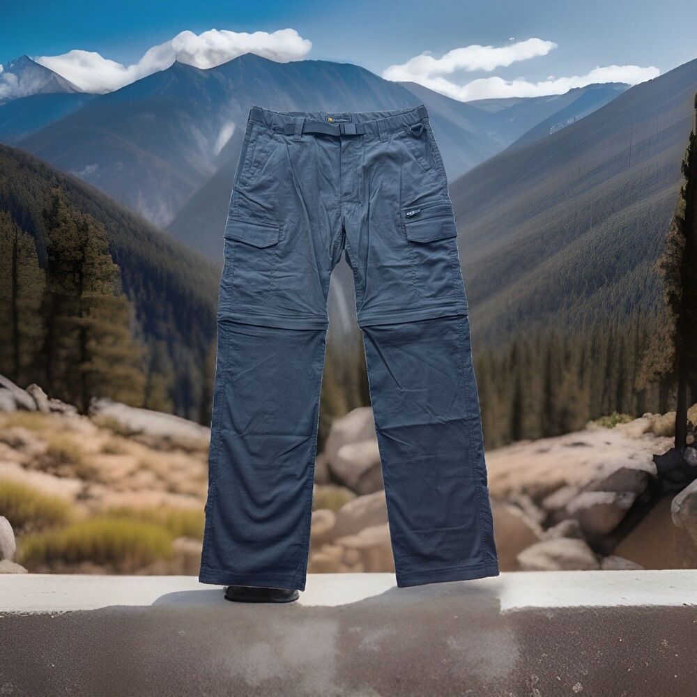 BC Clothing Co Convertible Cargo Pants Mens Medium x 34 Medium Hiking Travel NWT